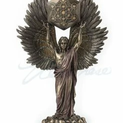 Unicorn Studio Angel Gifts Metratron With Sacred Geometric Cube Angel Figurine