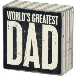 Primitives By Kathy World's Greatest Dad Box Sign Box Signs