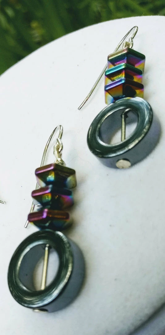 Top 10 π Dawn Welburn - Consignment Hematite And Rainbow Hematite Sterling Silver Earrings Local Artisan Handmade Gifts π― 4 Dawn Welburn - Consignment Hematite And Rainbow Hematite Sterling Silver Earrings Local Artisan Handmade Gifts