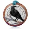 Raku Potteryworks Raven Medallion Ornament From Raku Pottery New Arrivals!