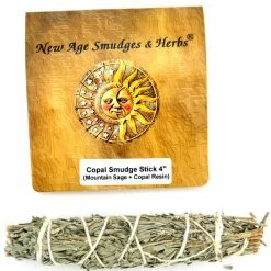 New Age Imports Copal Smudge Stick ~ Mountain Sage & Copal Resin Bundle