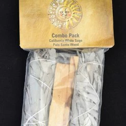 New Age Imports Smudging Tools & Accessories White Sage & Palo Santo Sticks Combo Pack