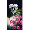 Woodstock Chimes Crystal Heart Shimmers Metal Suncatcher