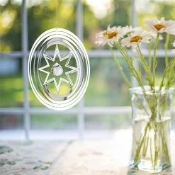 Woodstock Chimes Crystal Star Shimmers Metal Suncatcher Prisms & Hanging Crystals