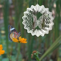Woodstock Chimes Butterfly Shimmers Metal Suncatcher