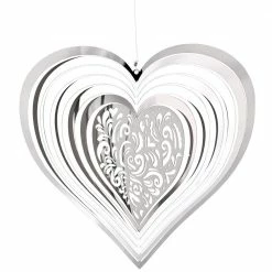 Woodstock Chimes Heart Shimmers Metal Suncatcher Prisms & Hanging Crystals