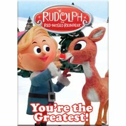 NMR You're The Greatest Hermey & Rudolph The Red-Nosed Reindeer Flat Magnet Holiday Movies