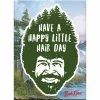 NMR Have A Happy Little Hair Day Bob Ross Flat Magnet