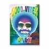 NMR Good Vibes Only Bob Ross Flat Magnet