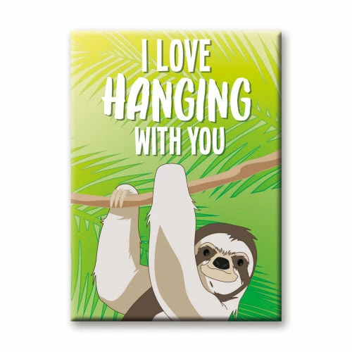 Best Sale ⌛ NMR I Love Hanging With You Sloth Flat Magnet ✨ 3 NMR I Love Hanging With You Sloth Flat Magnet