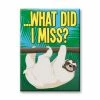 NMR Sloths What Did I Miss? Sloth Flat Magnet