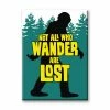 NMR Not All Who Wander Are Lost Bigfoot Flat Magnet