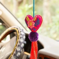 Natural Life Do What You Love Embroidered And Tassel Tie-On