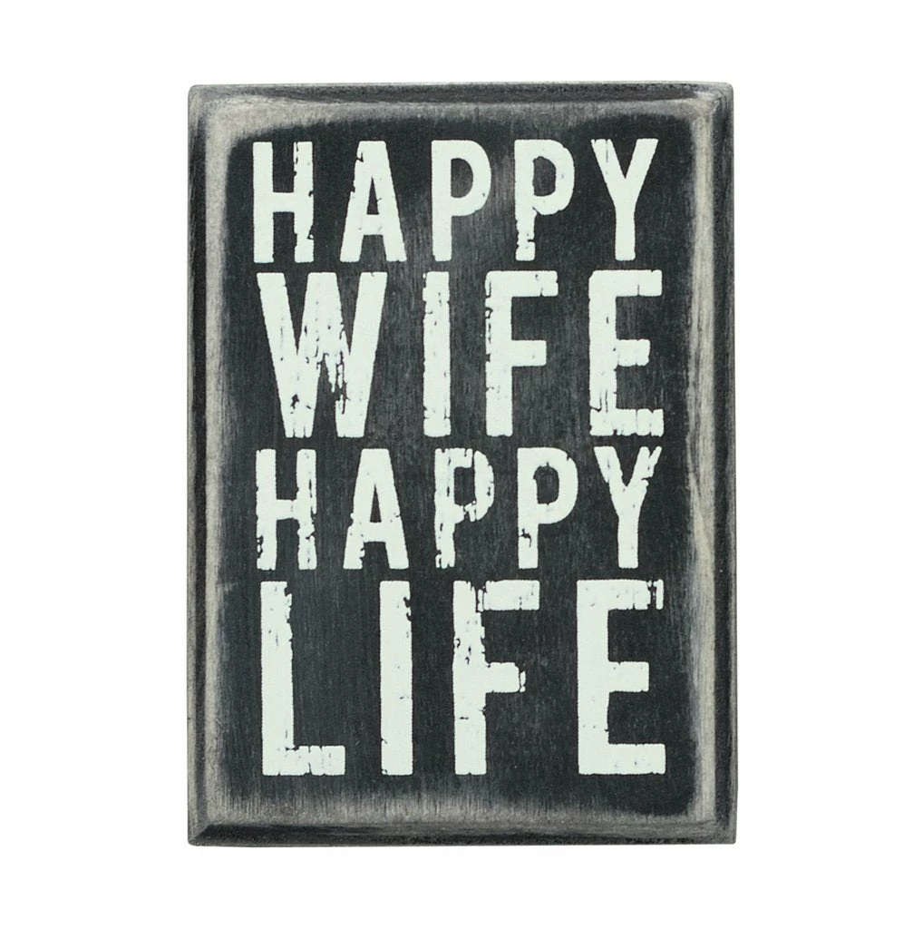 Best Sale π Primitives By Kathy Happy Wife Happy Life Box Sign Box Signs π 3 Primitives By Kathy Happy Wife Happy Life Box Sign Box Signs